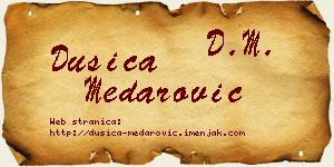 Dušica Medarović vizit kartica